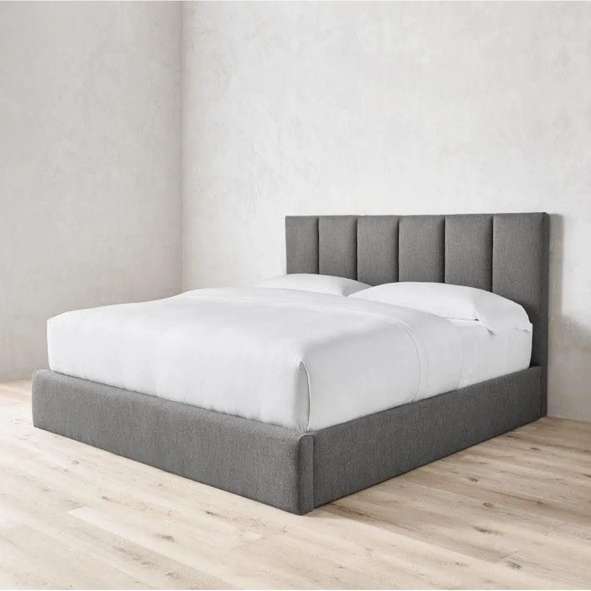 GENERICO - CAMA BOX TARIMA DECO QUEEN GRIS