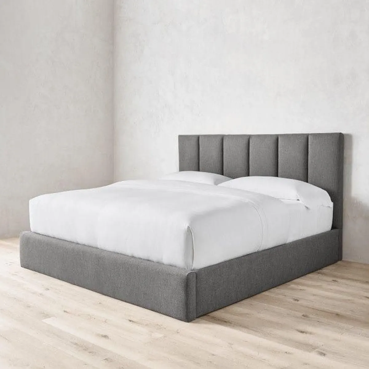 GENERICO - CAMA BOX TARIMA DECO KING GRIS
