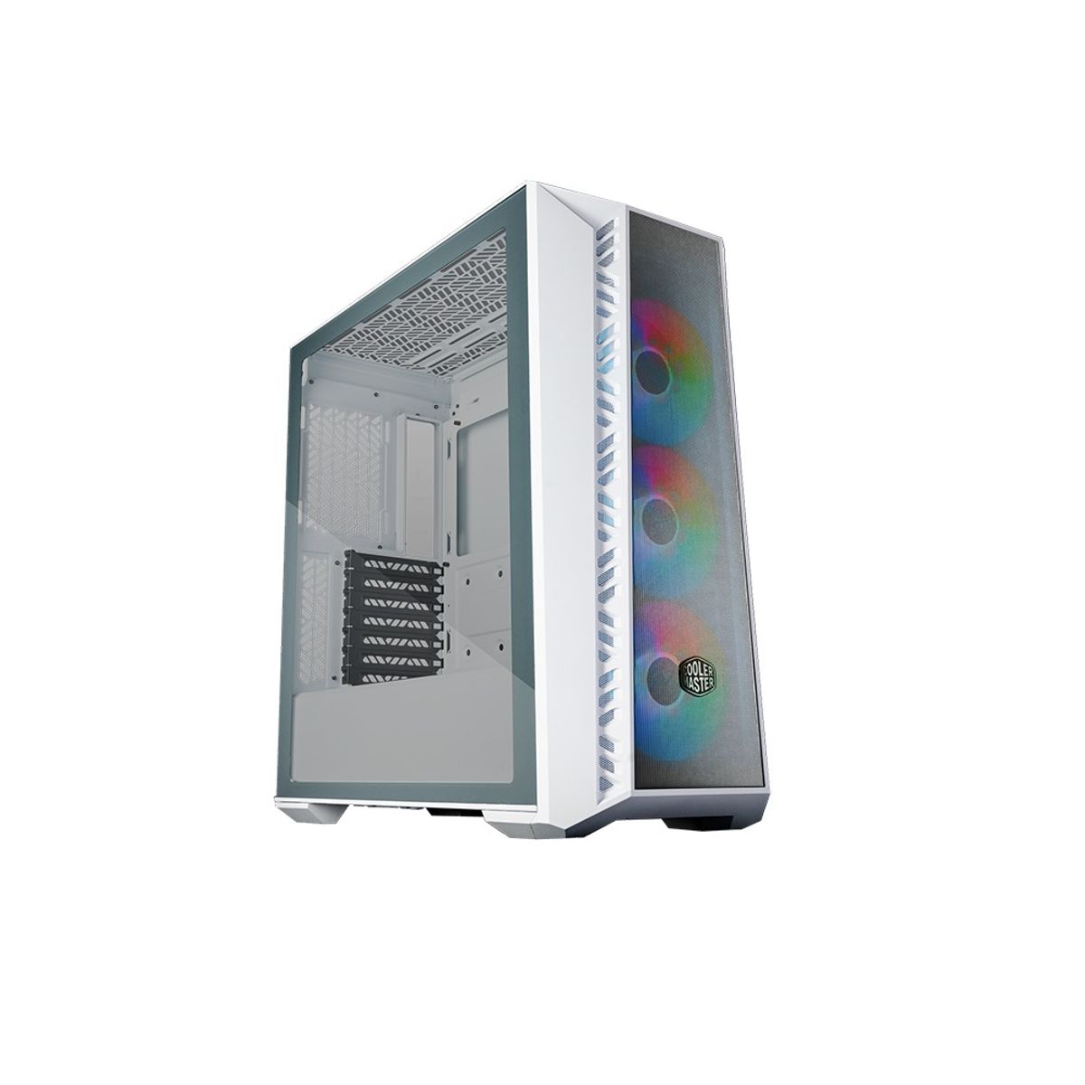 COOLER MASTER - Case Cooler Master MasterBox 520 Mesh ARGB ATX PC Case Blanco