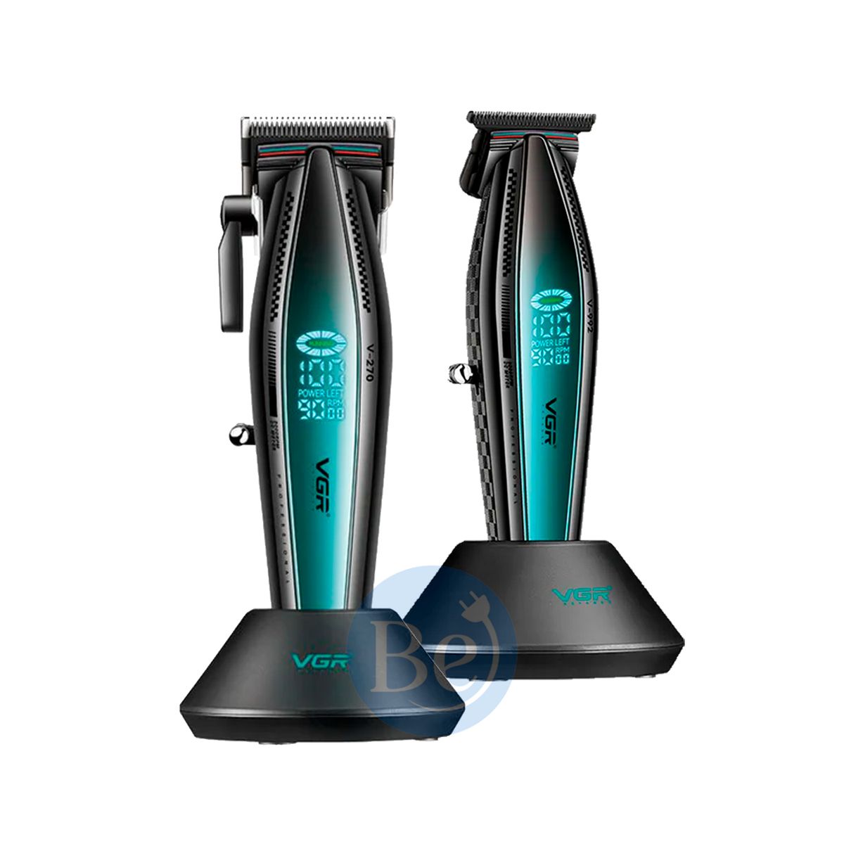 VOYAGER - Combo Barber VGR Cortadora V-270 y Trimmer V-992 de 9000RPM