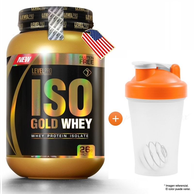 LEVEL PRO - Proteína Level Pro Iso Gold Whey 2.4 LBS Vanilla Creme