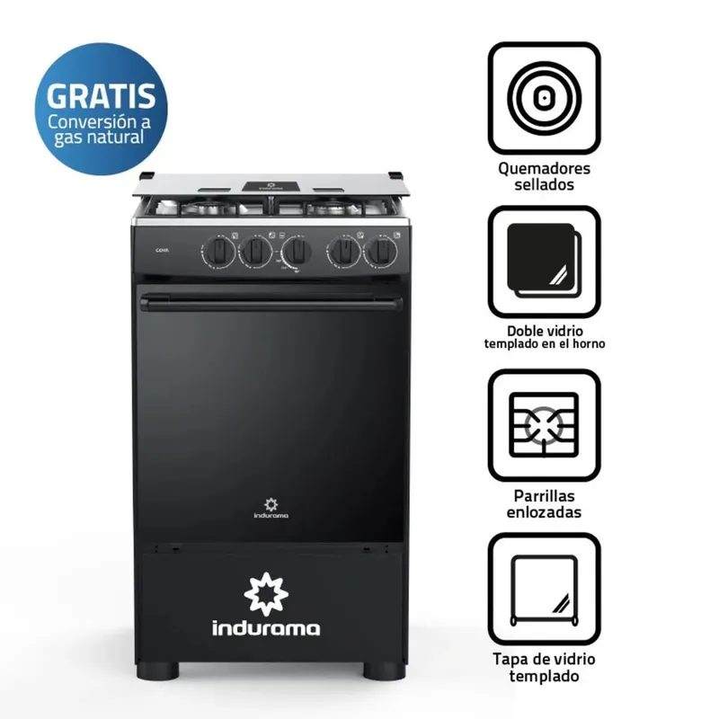 INDURAMA - COCINA INDURAMA GOYA 4 HORNILLAS