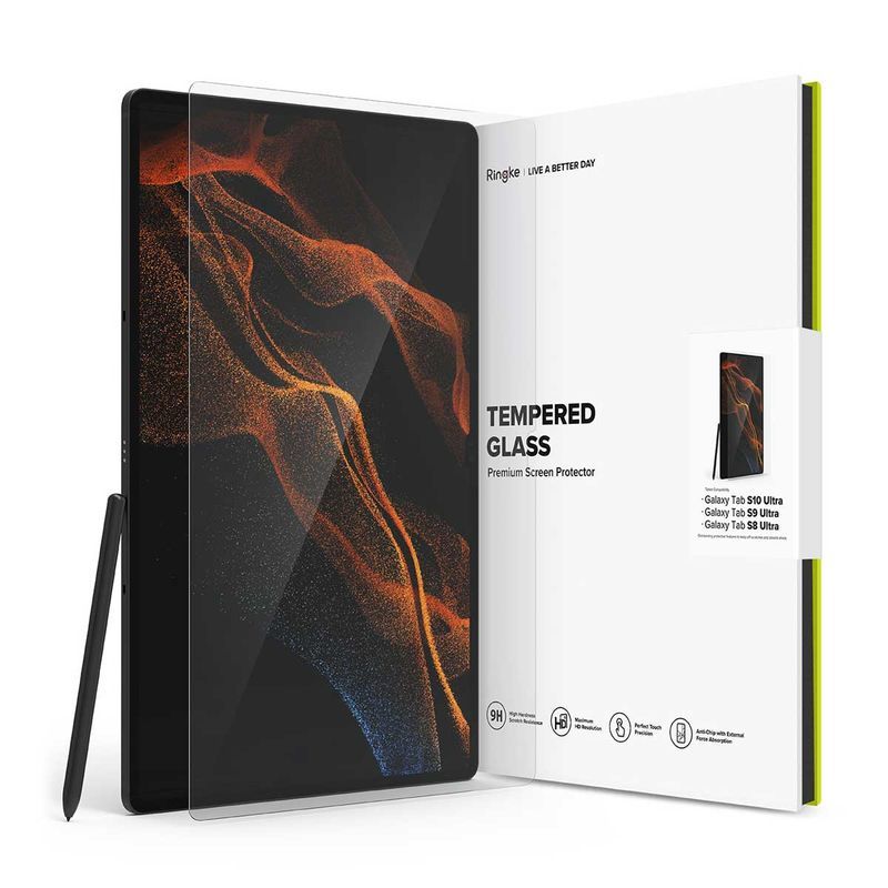 RINGKE - Mica de Vidrio Ringke Invisible Defender Para Galaxy Tab S10 Ultra S9 Ultra S8 Ultra
