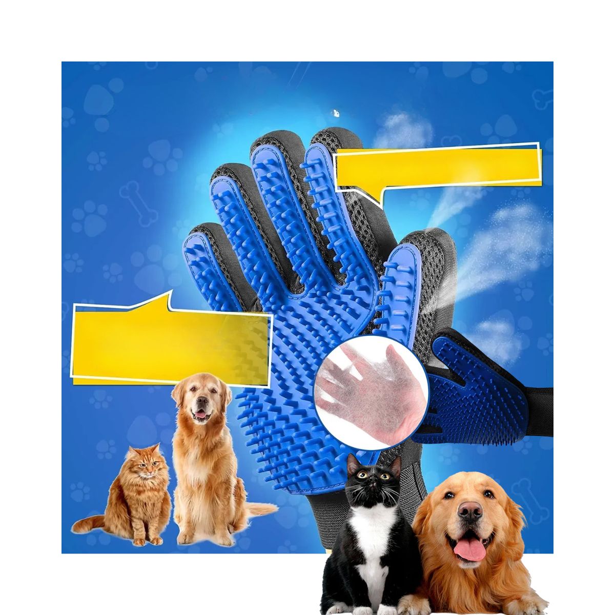 GENERICO - Guantes Quita pelusas Removedor de Pelusa Mascota