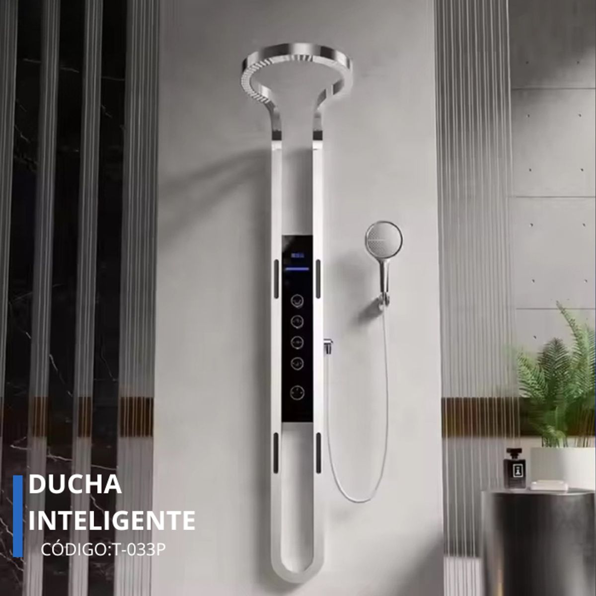 XM - DUCHA  INTELIGENTE CROMADO T-033P