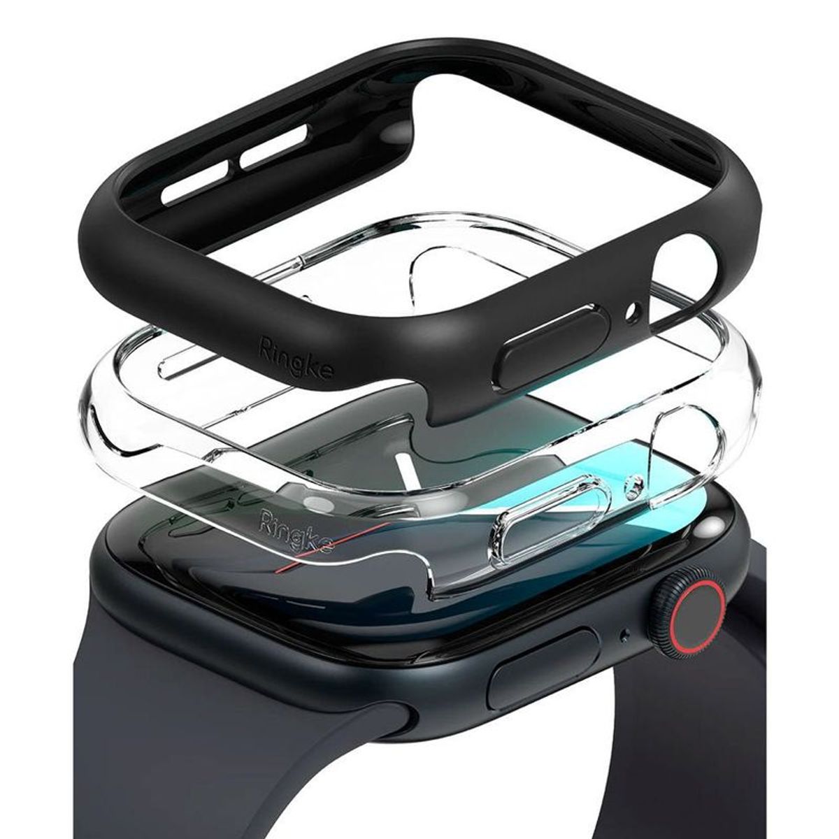 RINGKE - Case Negro Ringke Slim Para Apple Watch 46MM Serie 10 2 PACK