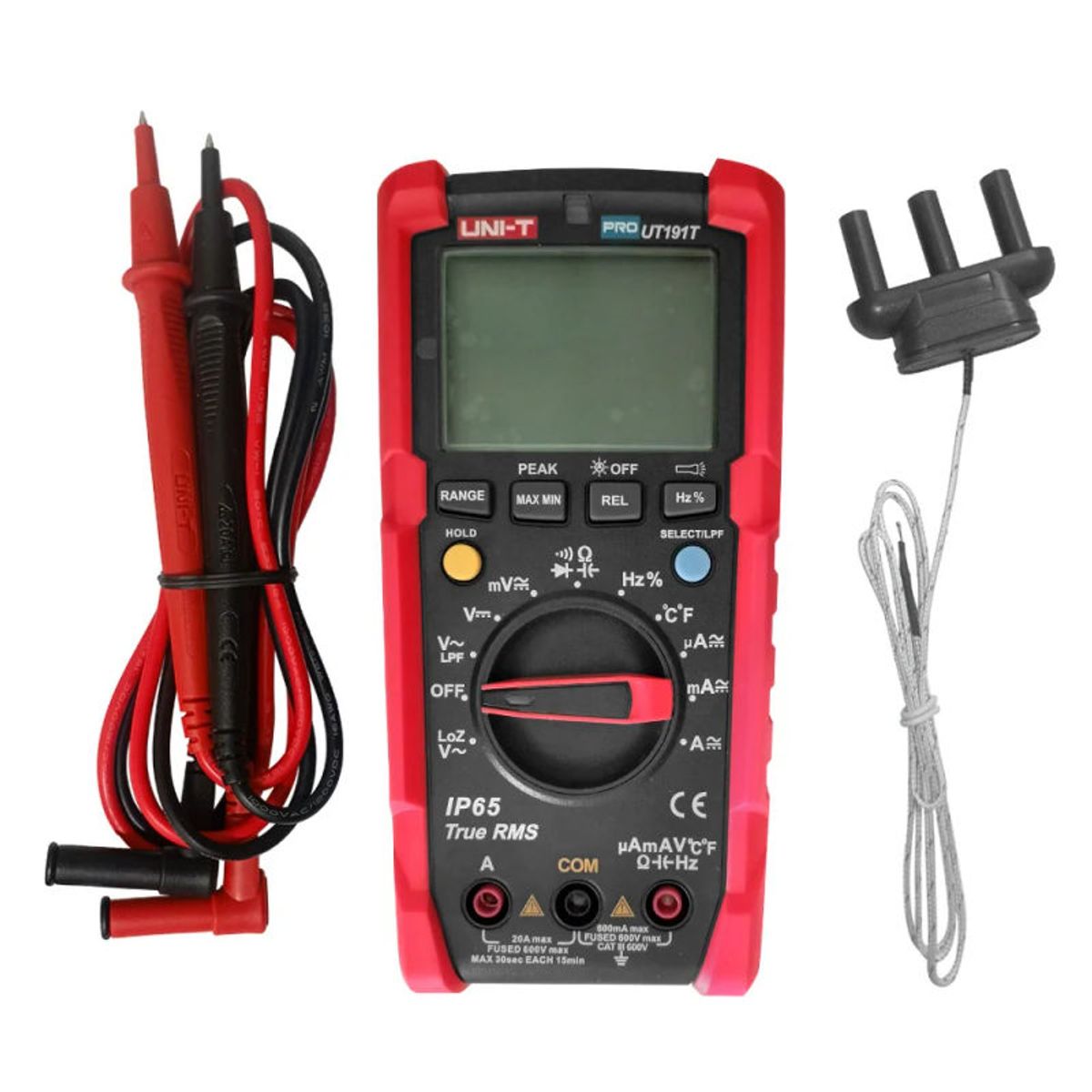 UNI T - Multímetro Digital True RMS IP65 con Temperatura UNIT UT-191T