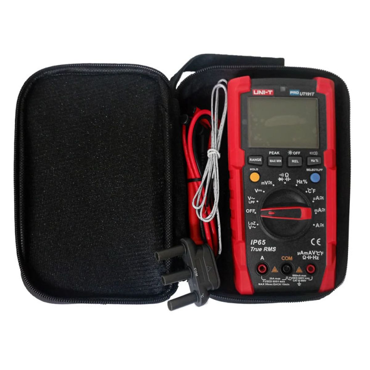 UNI T - Multímetro Digital True RMS IP65 con Temperatura UNIT UT-191T