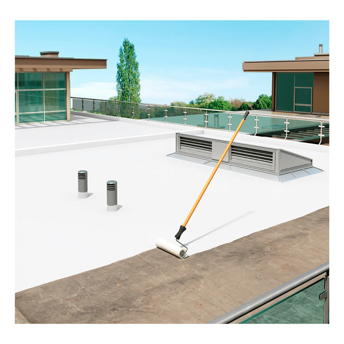 SIKA - Impermeabilizante p techos Sikafill Techo5 Blanco x4L Gratis Sanisil