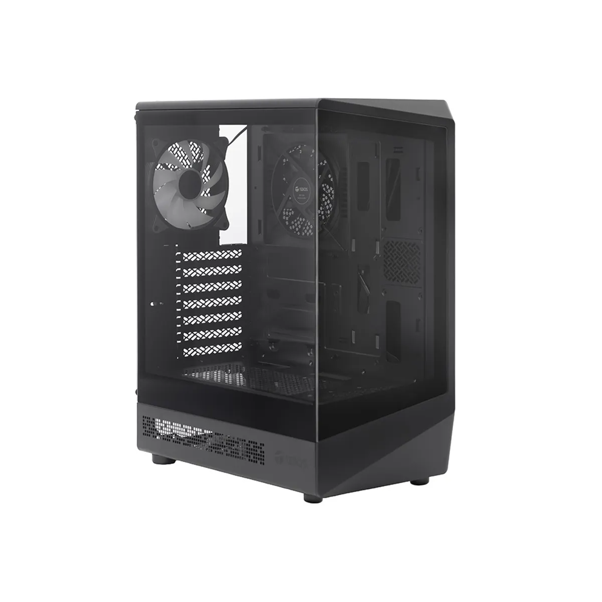 TEROS - Case gamer TEROS TE-1321G Mid Tower USB 3.0 2.0 audio fan ARGB negro