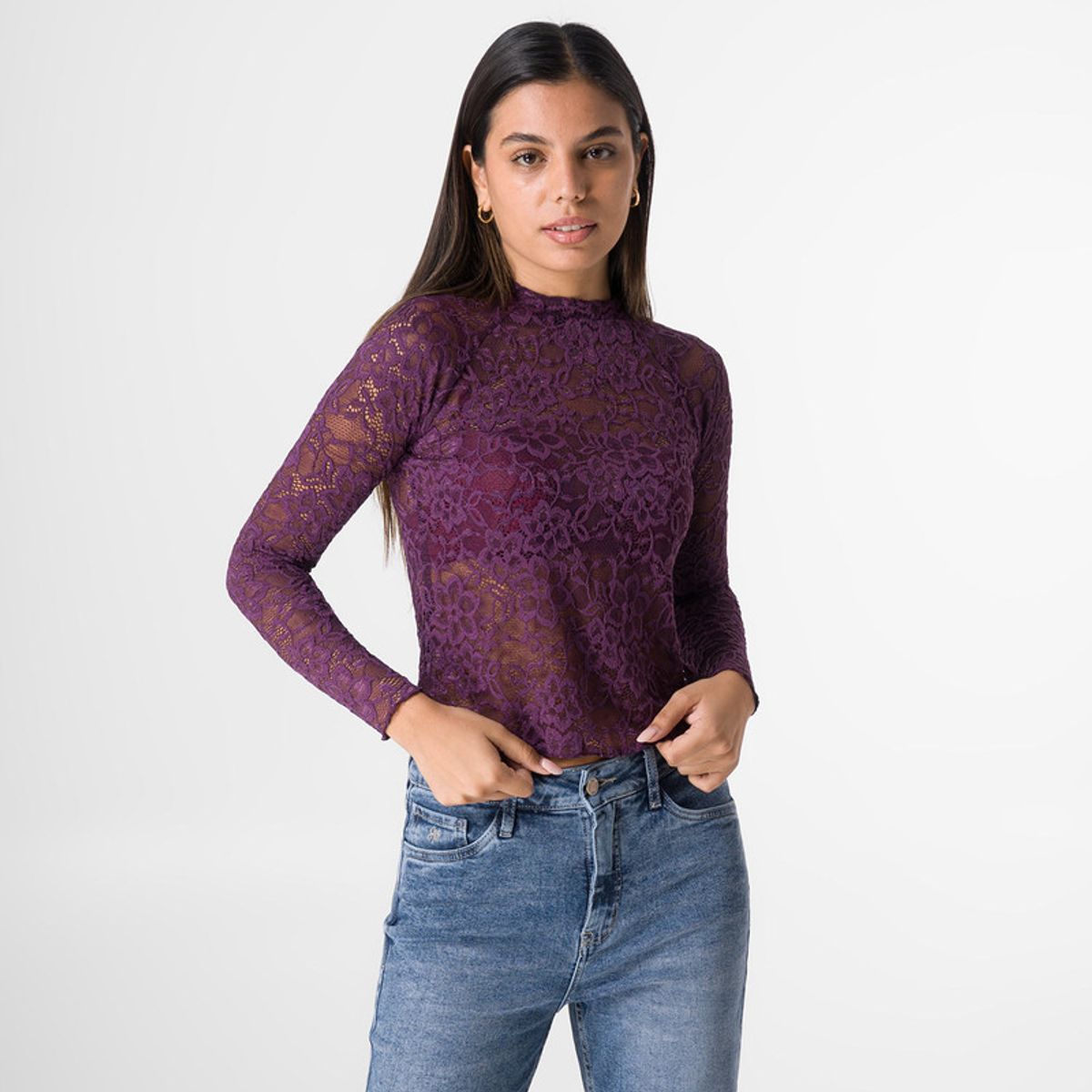 SQUEEZE - Polo Encaje Mujer Ireni Squeeze