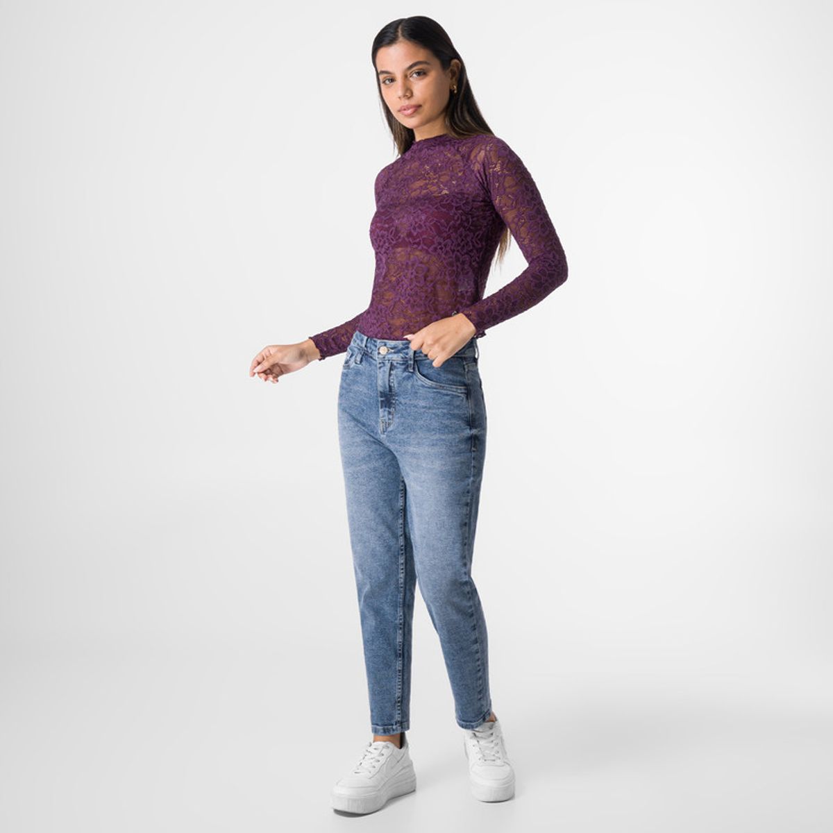 SQUEEZE - Polo Encaje Mujer Ireni Squeeze