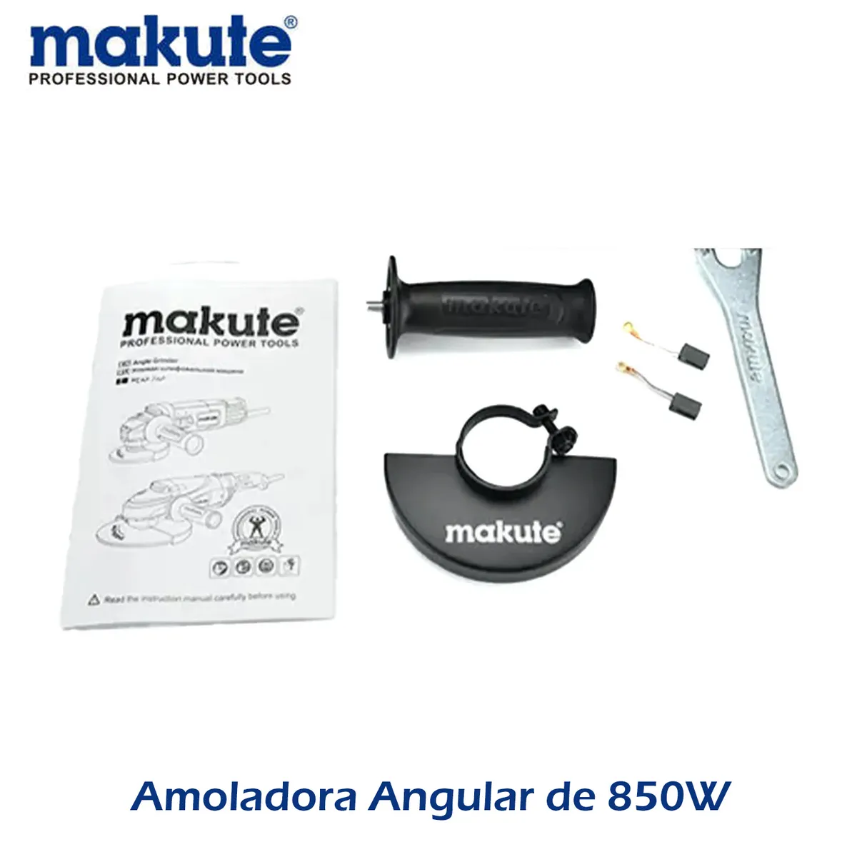 MAKUTE - AMOLADORA ANGULAR DE 850W CON REGULADOR DE VELOCIDAD