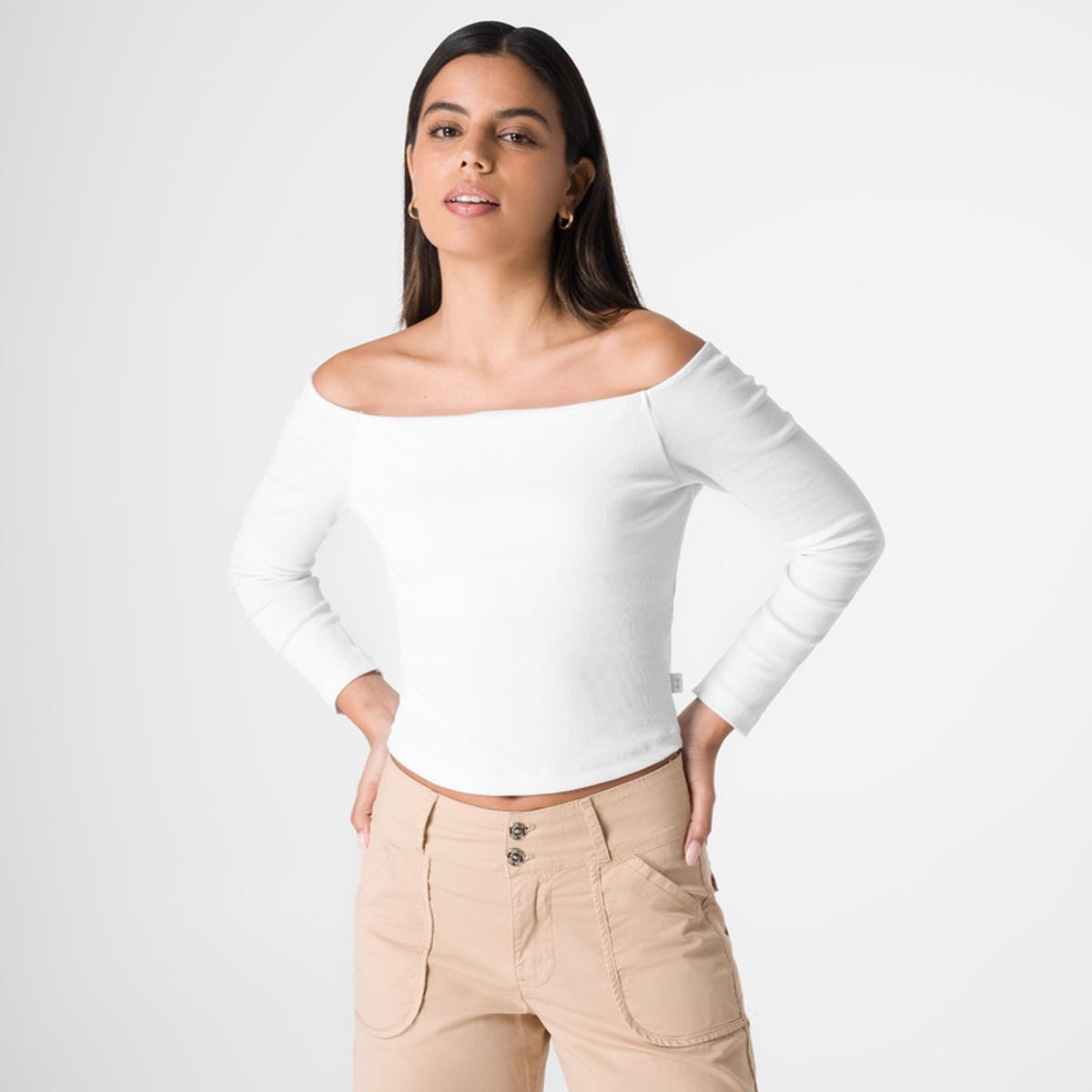SQUEEZE - Polo Rib Lycrado Mujer Canisha Squeeze
