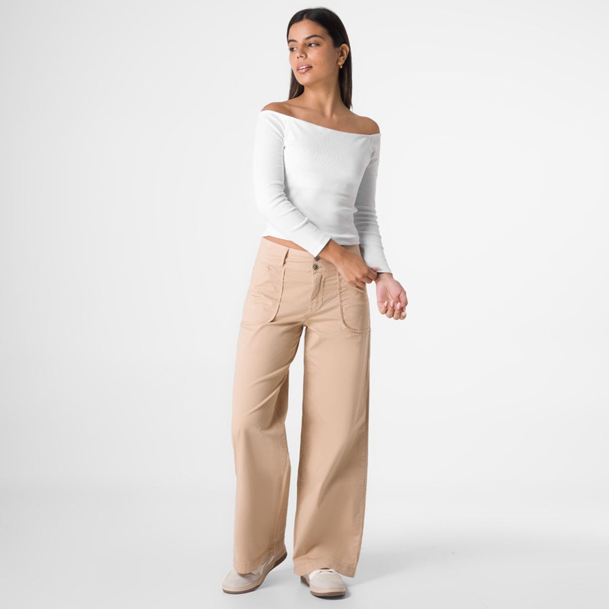 SQUEEZE - Polo Rib Lycrado Mujer Canisha Squeeze