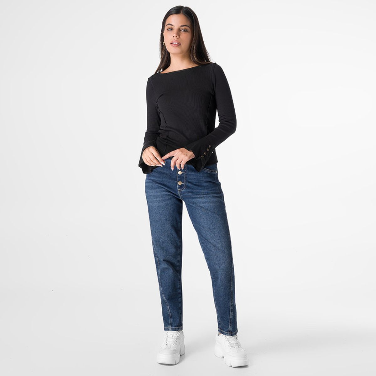 SQUEEZE - Polo Moda Rib Lycrado Clarize Mujer