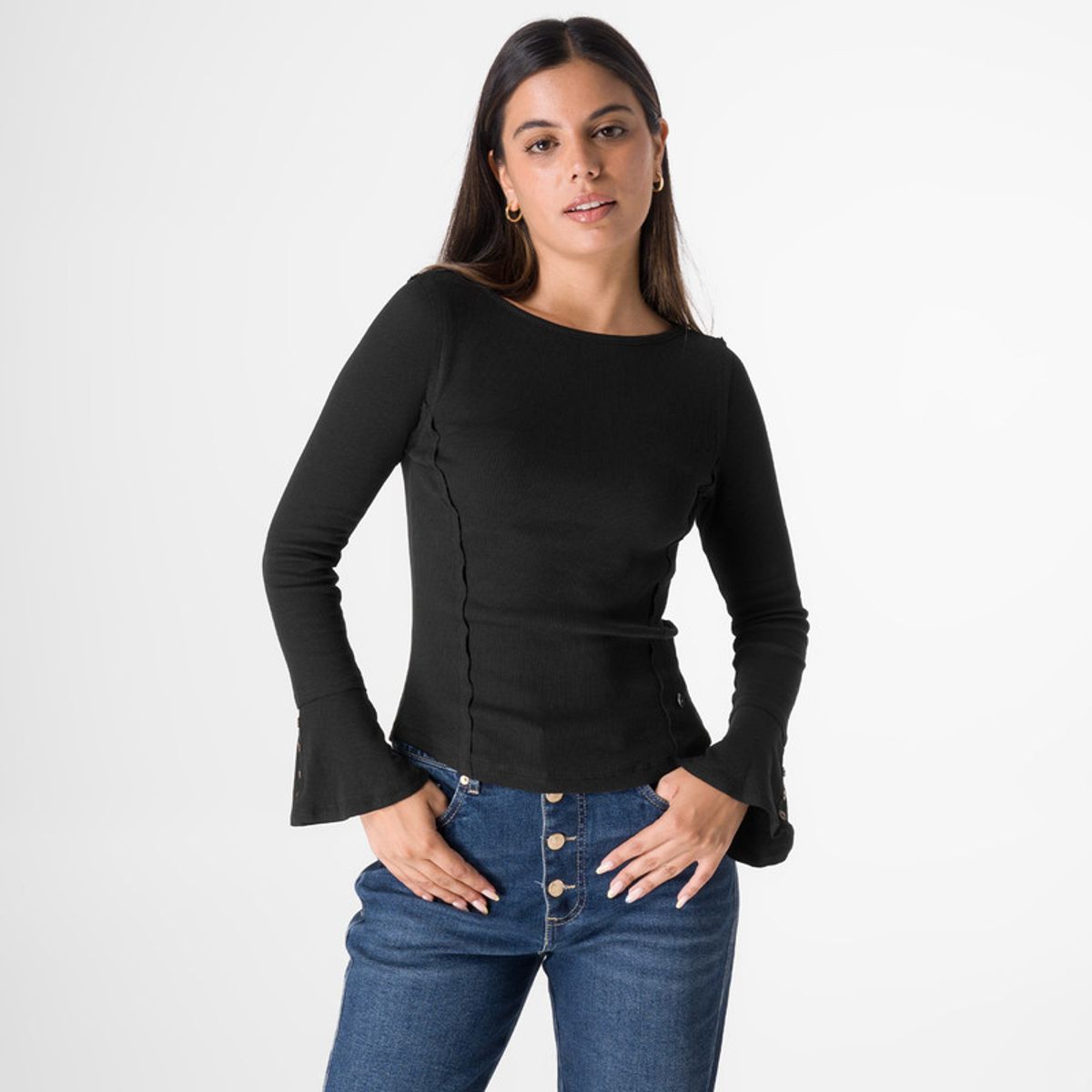 SQUEEZE - Polo Moda Rib Lycrado Clarize Mujer