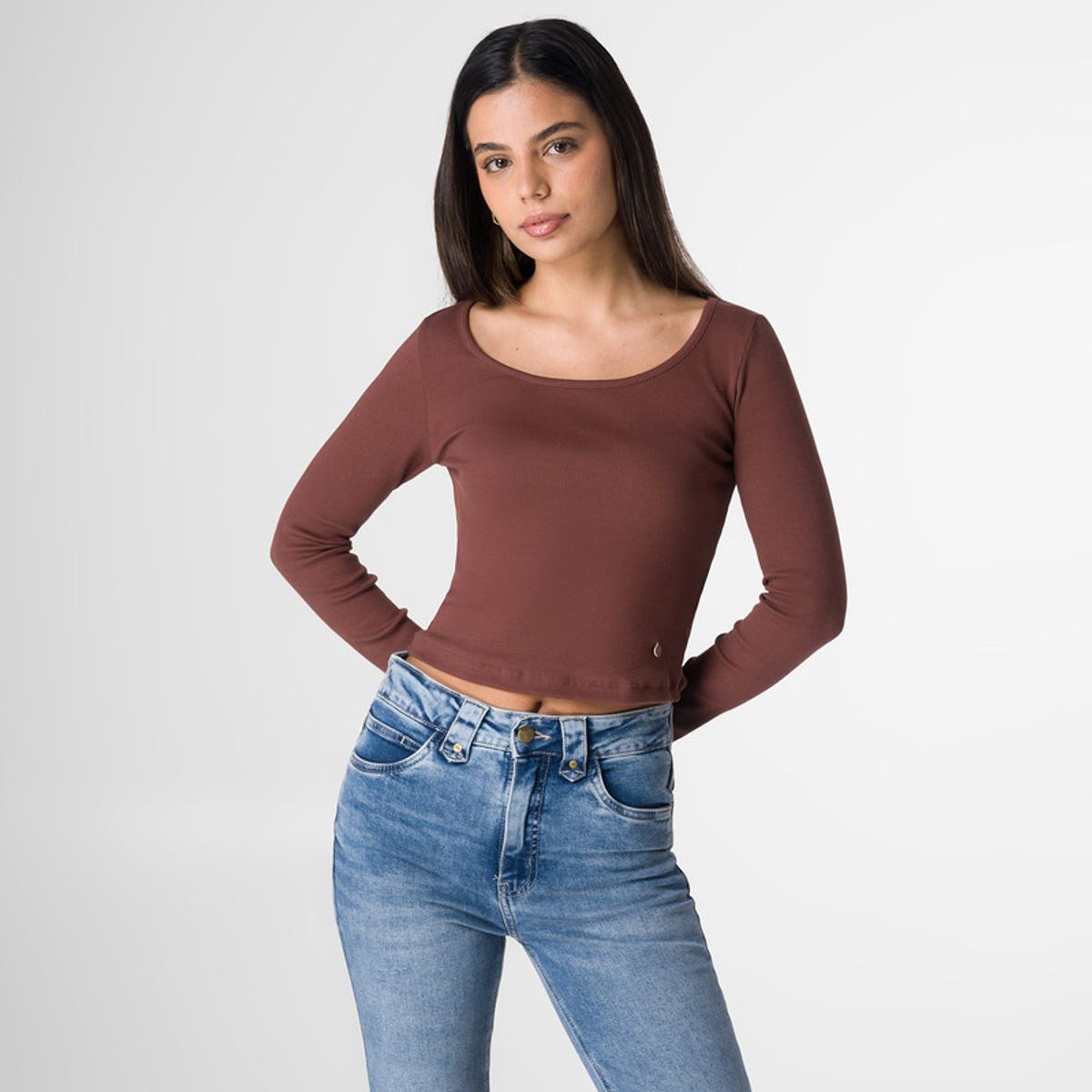 SQUEEZE - Polo Rib Lycrado Mujer Laritssa Squeeze