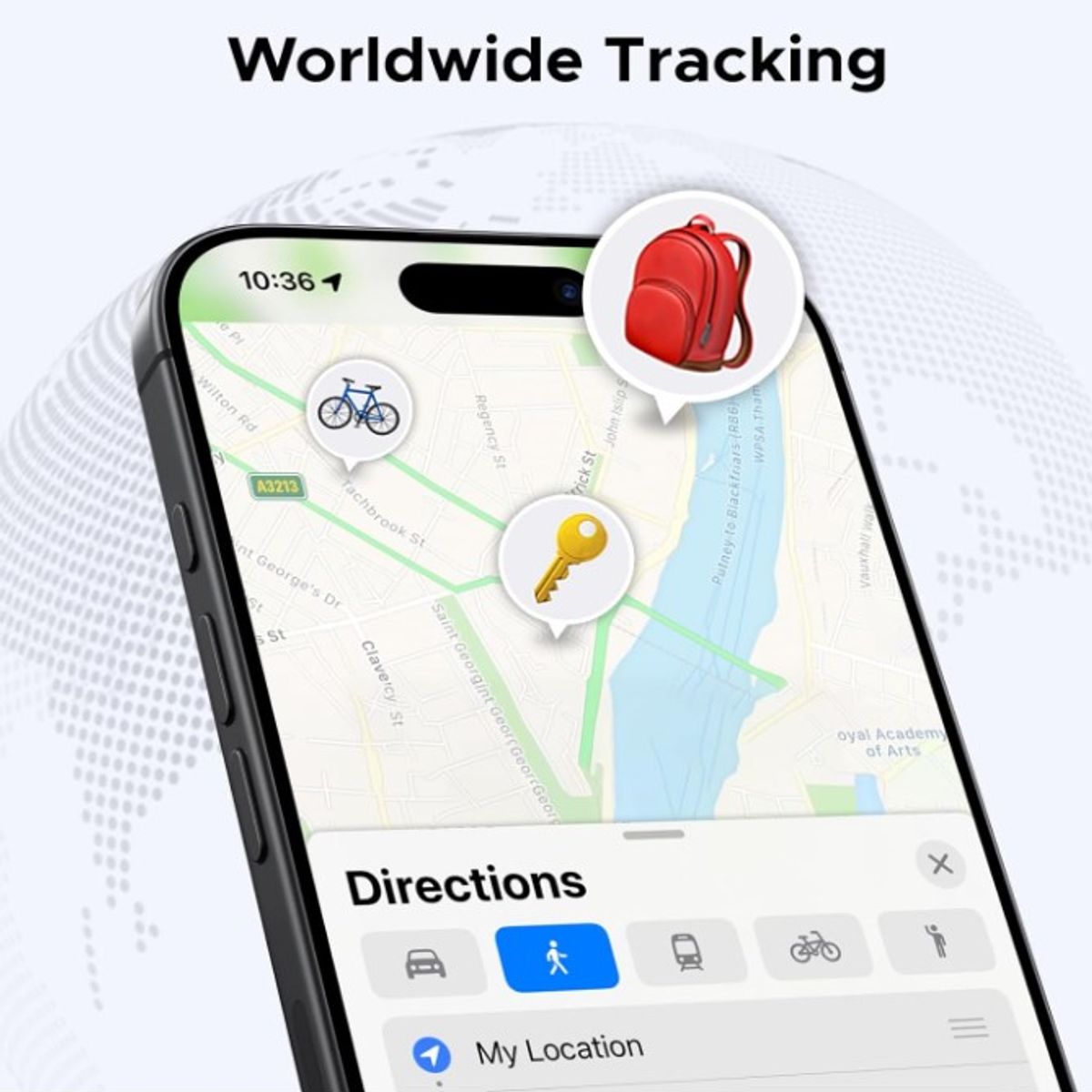 UGREEN - Rastreador GPS Smart Tag Ugreen Finder iOS