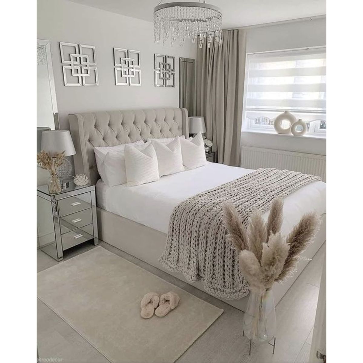 GENERICO - CAMA BOX TARIMA BLOSSOM KING BEIGE