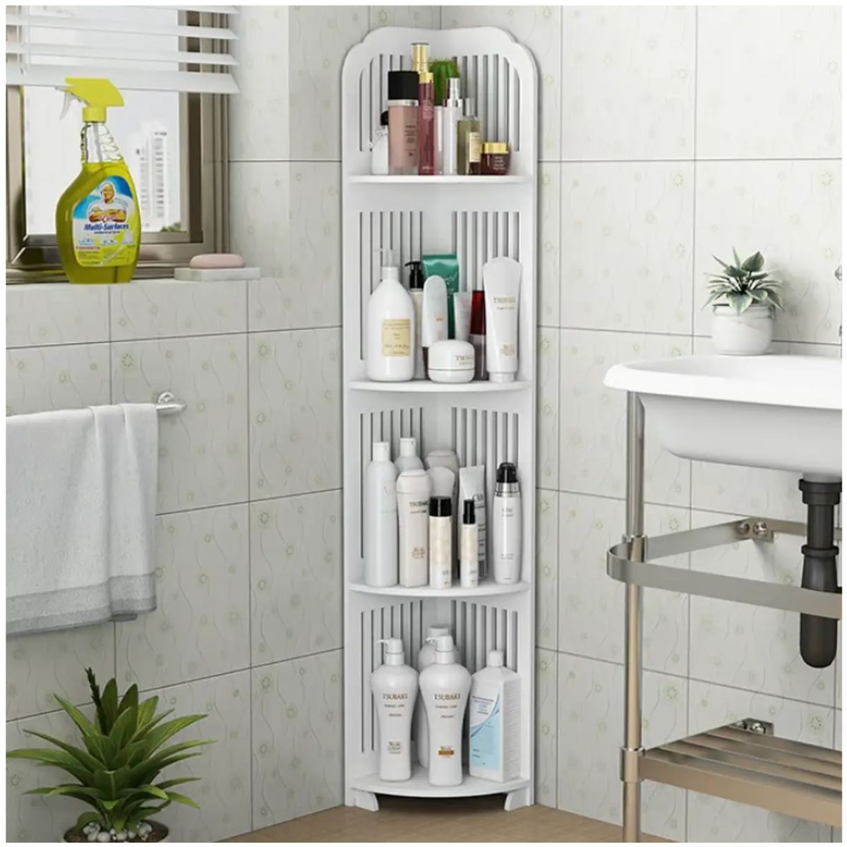 INSPIRA MARKET - Organizador Estante de Baño 4 niveles