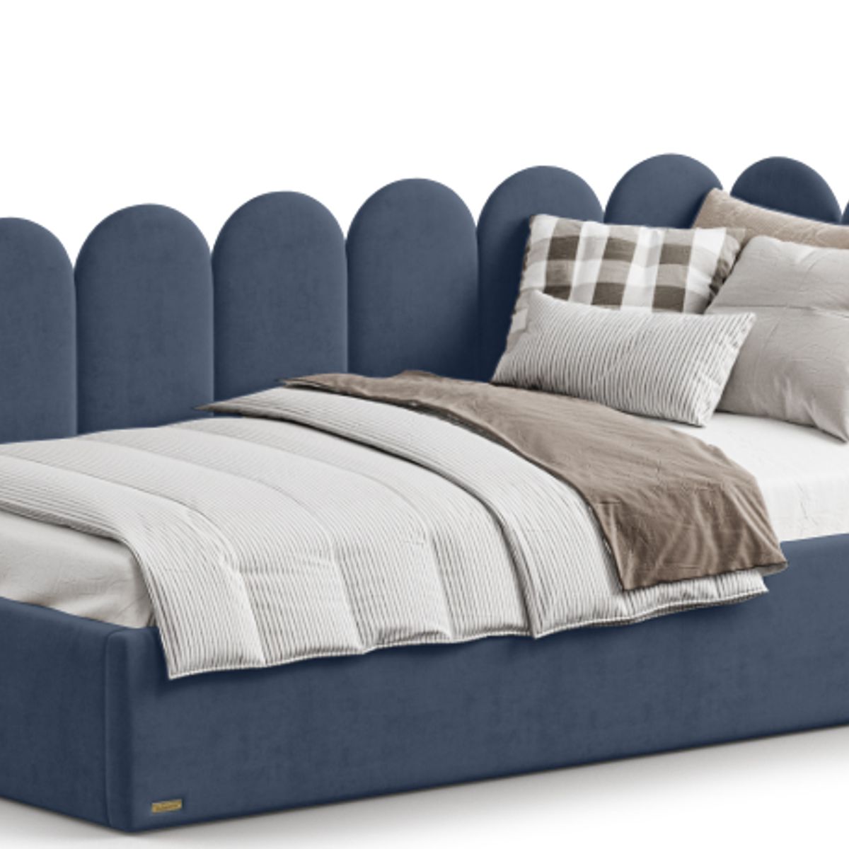 GENERICO - CAMA BOX TARIMA NIÑO AZUL 1.5 PLAZAS