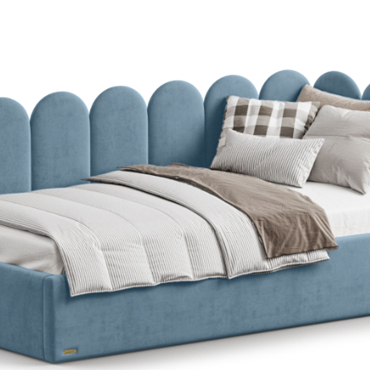 CAMA BOX TARIMA INFANTIL CELESTE 1.5 PLAZAS, marca GENERICO - Foto Principal