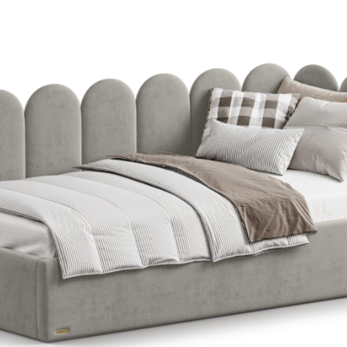 GENERICO - CAMA BOX TARIMA INFANTIL PLOMO 1.5 PLAZAS