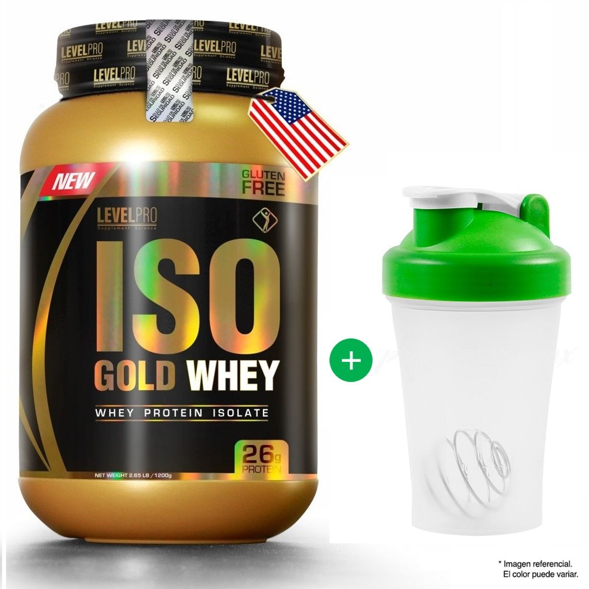 LEVEL PRO - Proteína Level Pro Iso Gold Whey 2.4 LBS Rich Chocolate