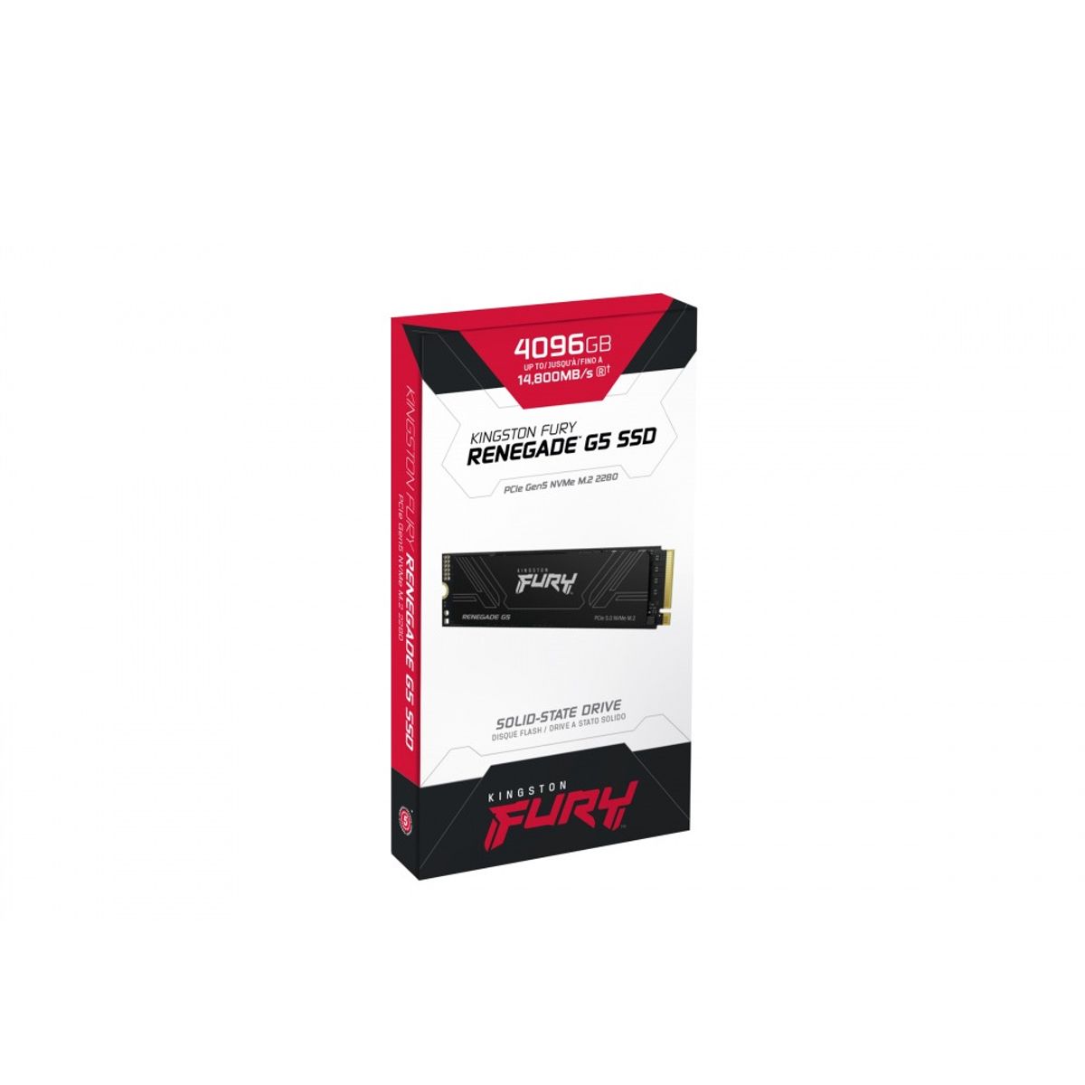 KINGSTON - Disco SSD Kingston Fury Renegade G5 4TB M2 2280 PCIe Gen 5