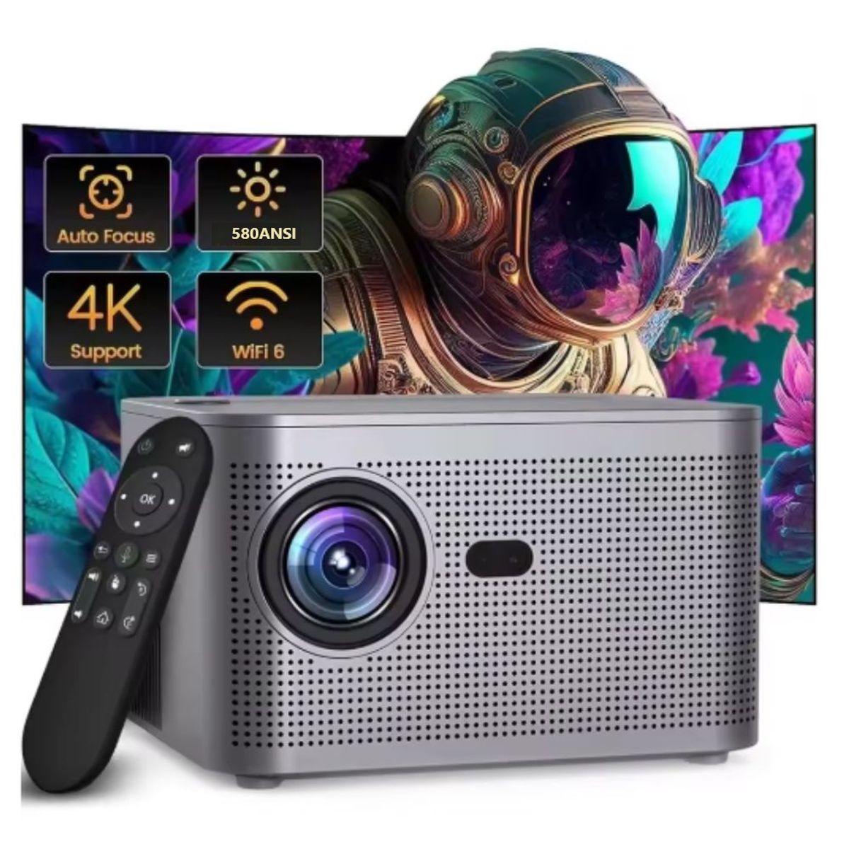 OEM - Proyector HY350 Smart Android11 4K 1080P