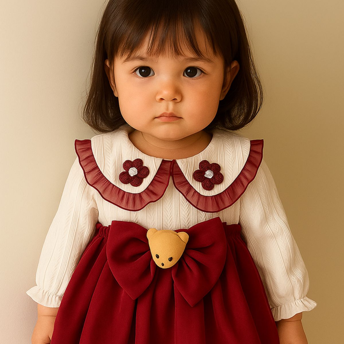 GENERICO - VESTIDO PARA BEBE TEMATICA DE OSITO