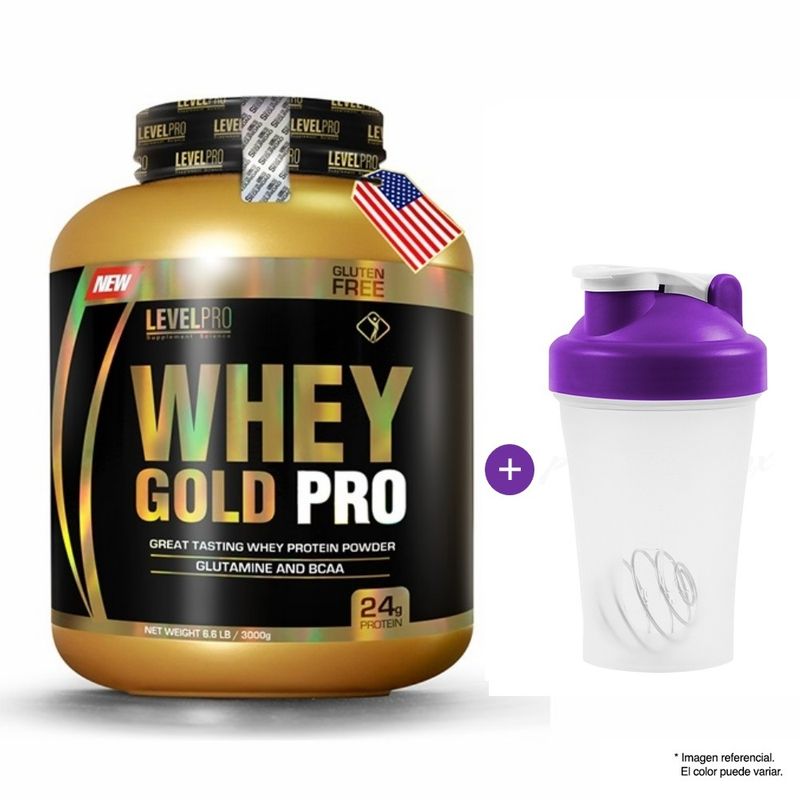 LEVEL PRO - Proteína Level Pro Whey Gold Pro 3Kg Vainilla