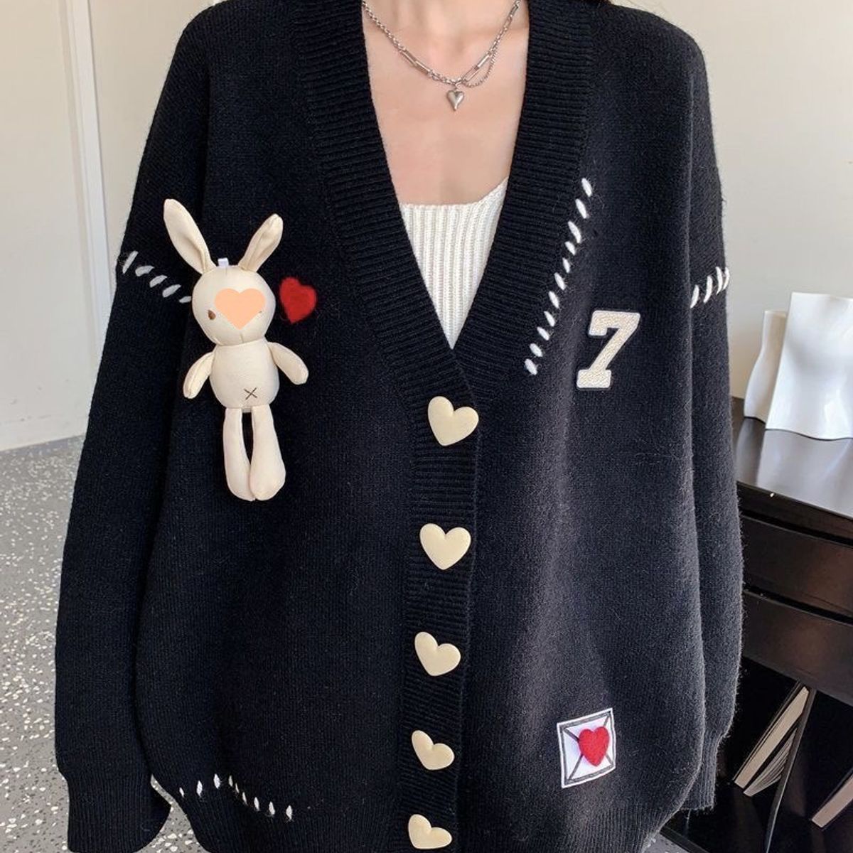 GENERICO - Chompa Cardigan Conejo Kawai