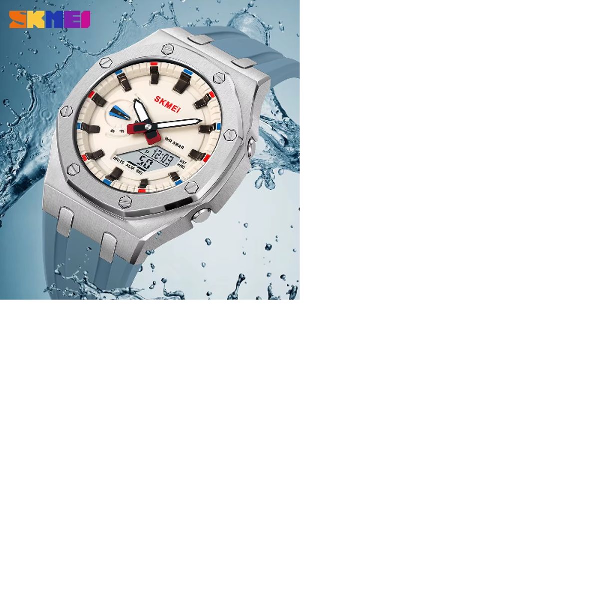 SKMEI - Reloj Skmei 2243 Correa Silicona Hora Mundial