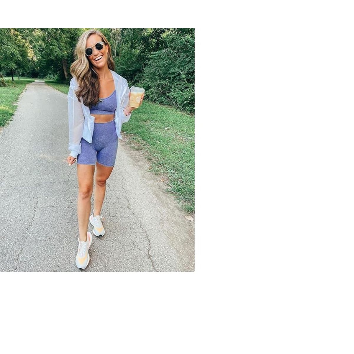 GENERICO - Conjunto de 2 piezas de entrenamiento sin costuras para mujer