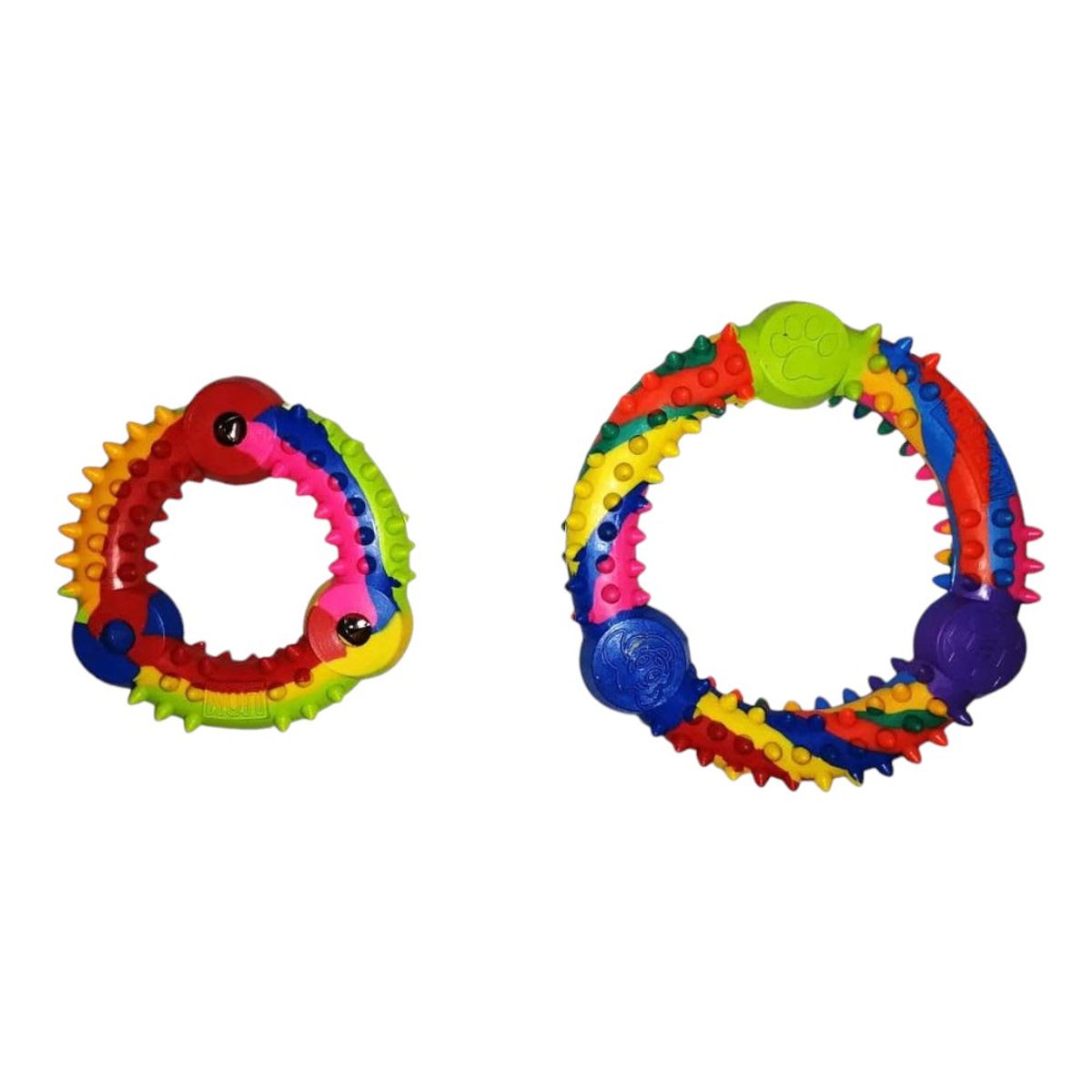 GENERICO - Aro De Caucho Con Púas Y Cascabel Lion Chico Top-8