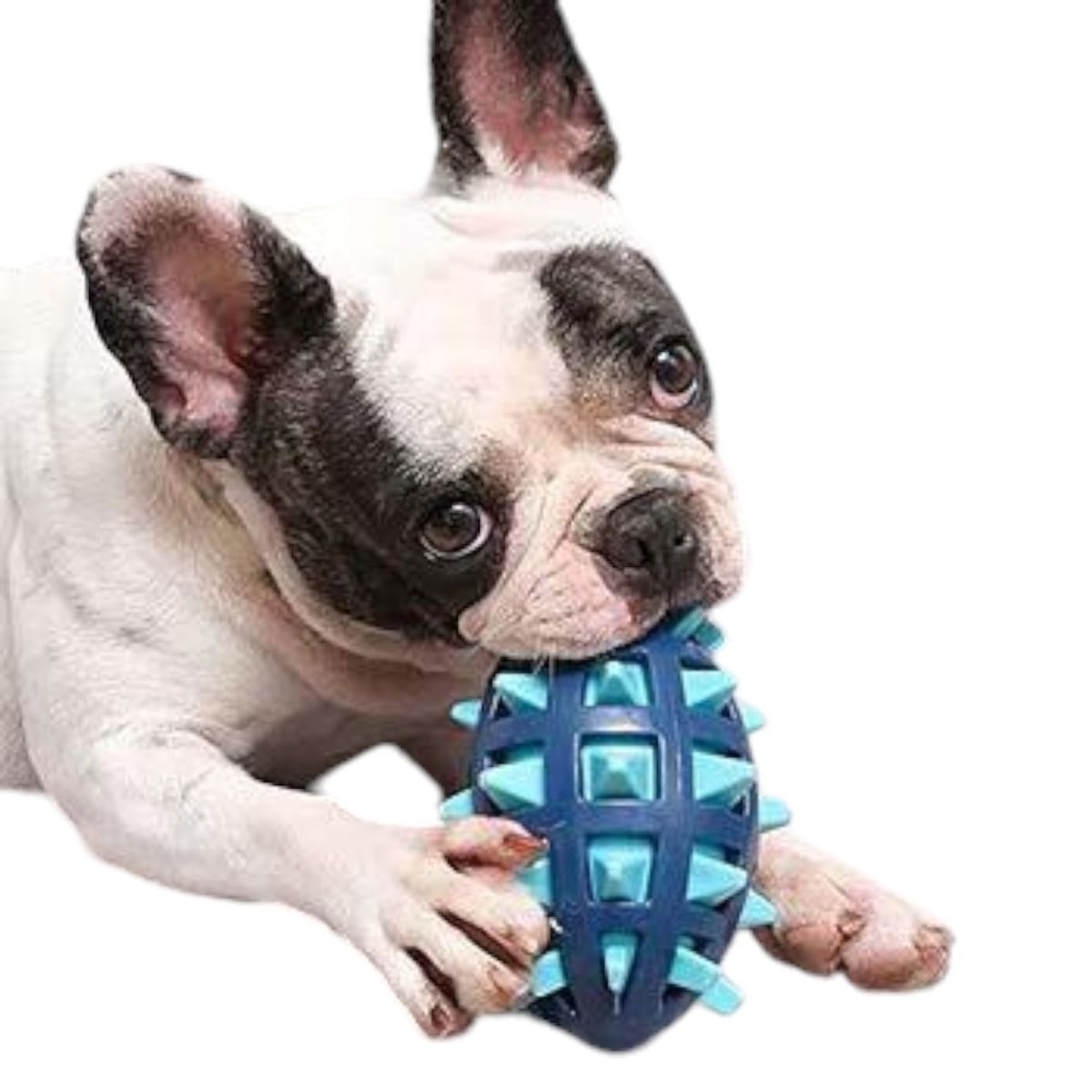 GENERICO - Pelota De Jebe Con Puas Top-10 Color Celeste