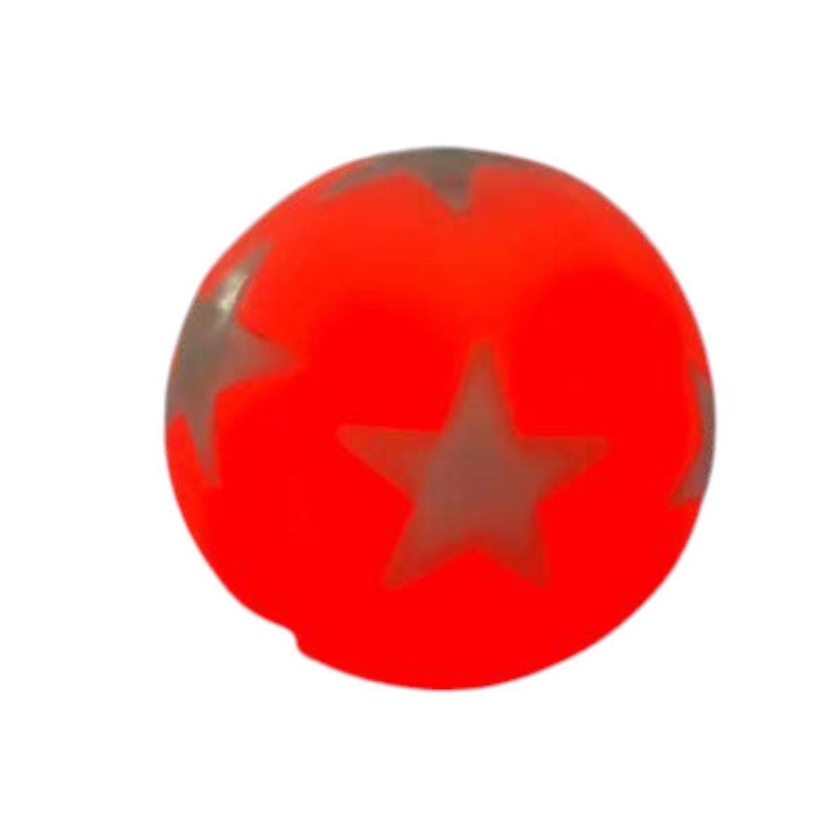 GENERICO - Pelota Estrella Con Luces Top-5 Color Naranja