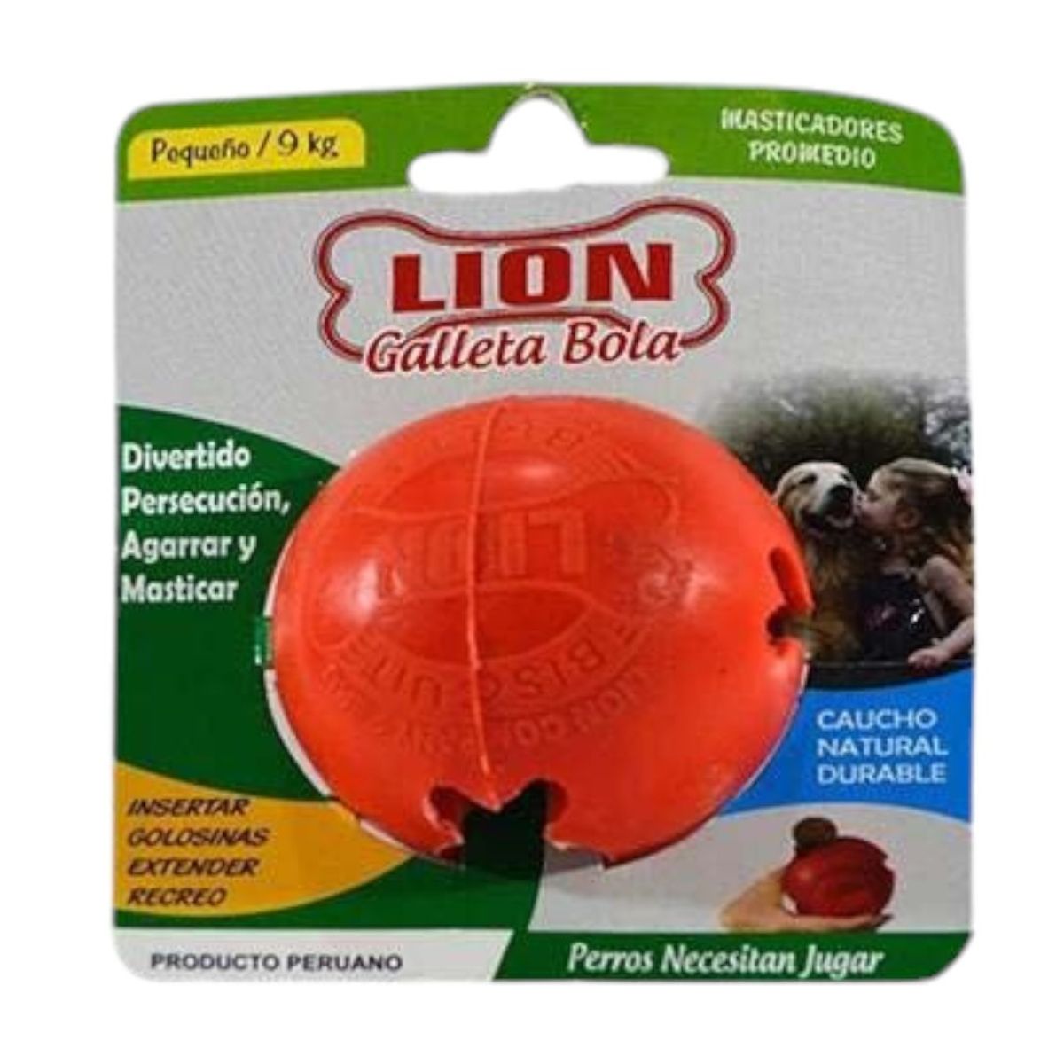 GENERICO - Pelota Para Premios Lion Grande Top-18 Color Naranja