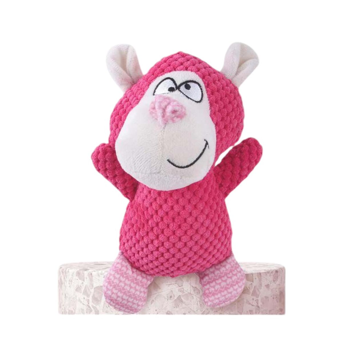 GENERICO - Peluche Animales Ojitos Locos Top-11 Color Rosado