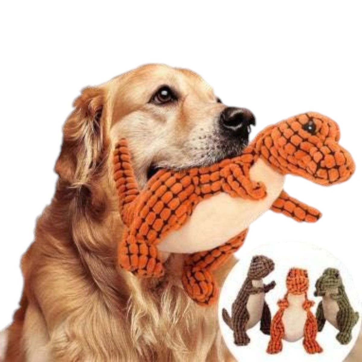 GENERICO - Peluche Dinosaurio Top-11 Color Naranja