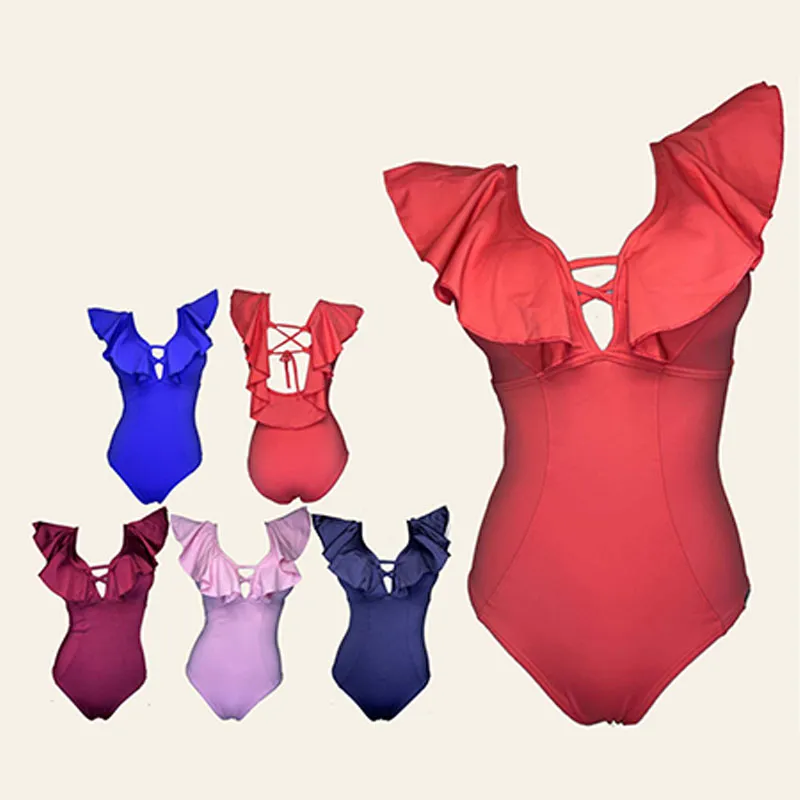 GENERICO - Enterizo Licra UV Guillermina de Prusia GL-52 Rojo-XL