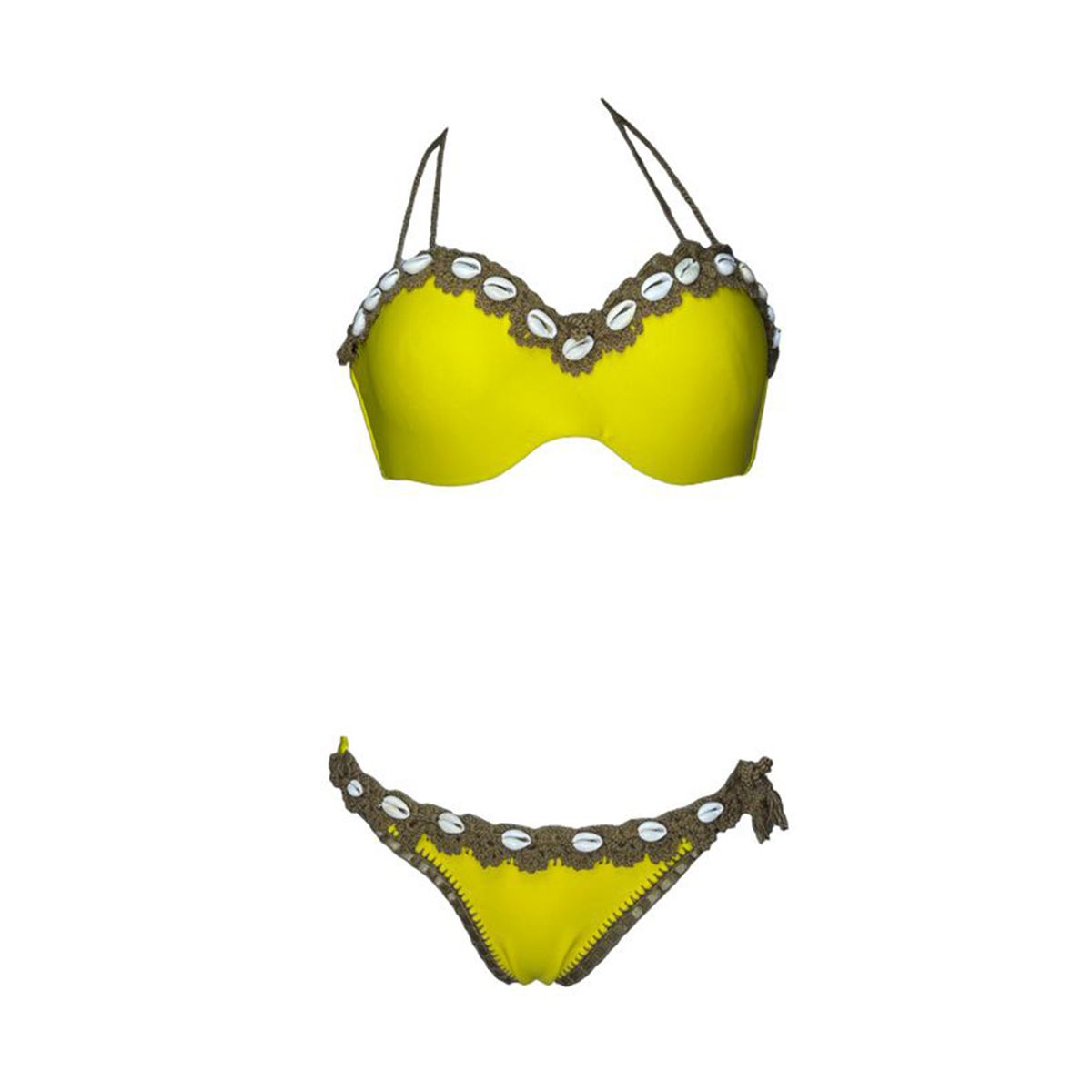 GENERICO - Bikini Licra UV Amelia Mary Earhart amarillo GL-65-M