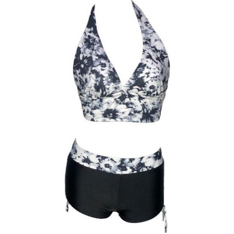 GENERICO - Bikini Licra UV Busier Con Short Negro GL-28-L