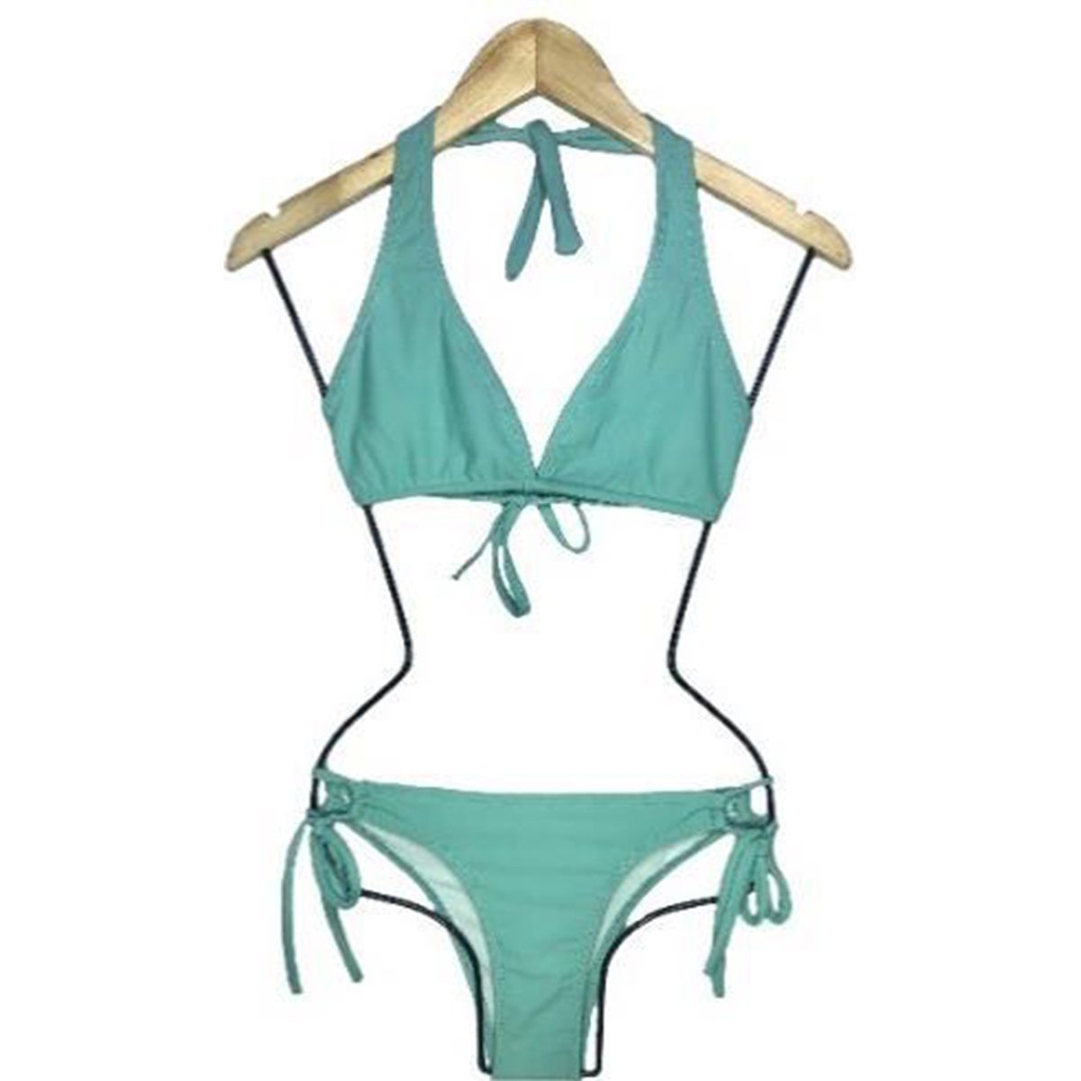 GENERICO - Bikini Licra UV Clasico Verde GL-18-S