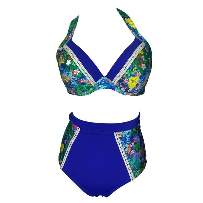 GENERICO - Bikini Licra UV Jane Goodall Celeste GL-46-M