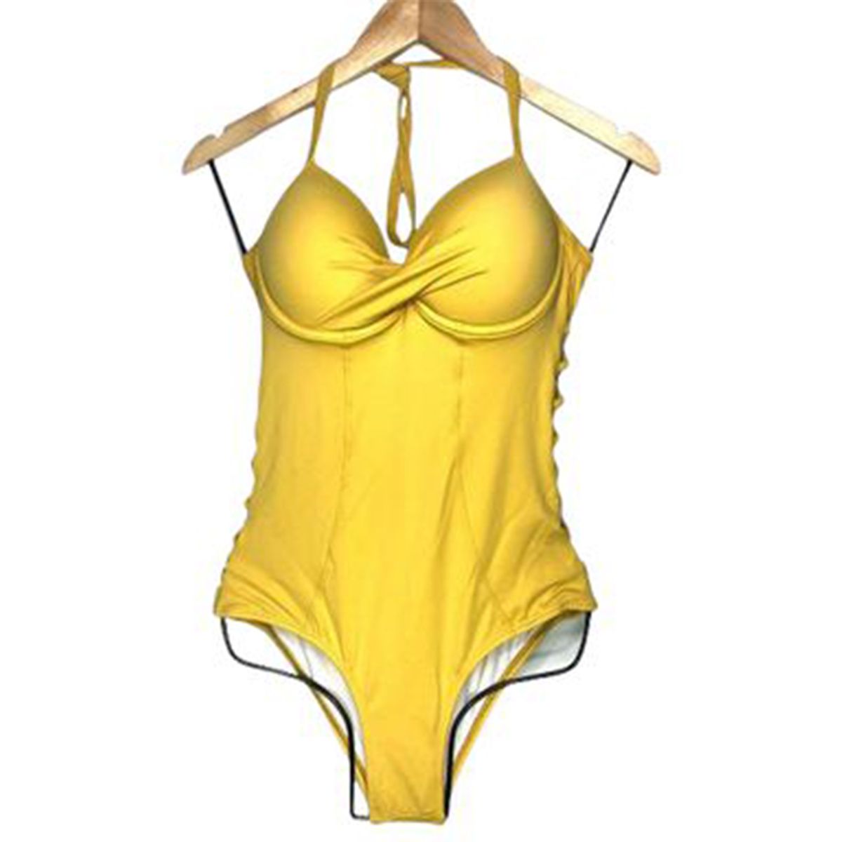 GENERICO - Ropa de Baño Enterizo Licra UV Esmeralda Amarillo GL-50-L