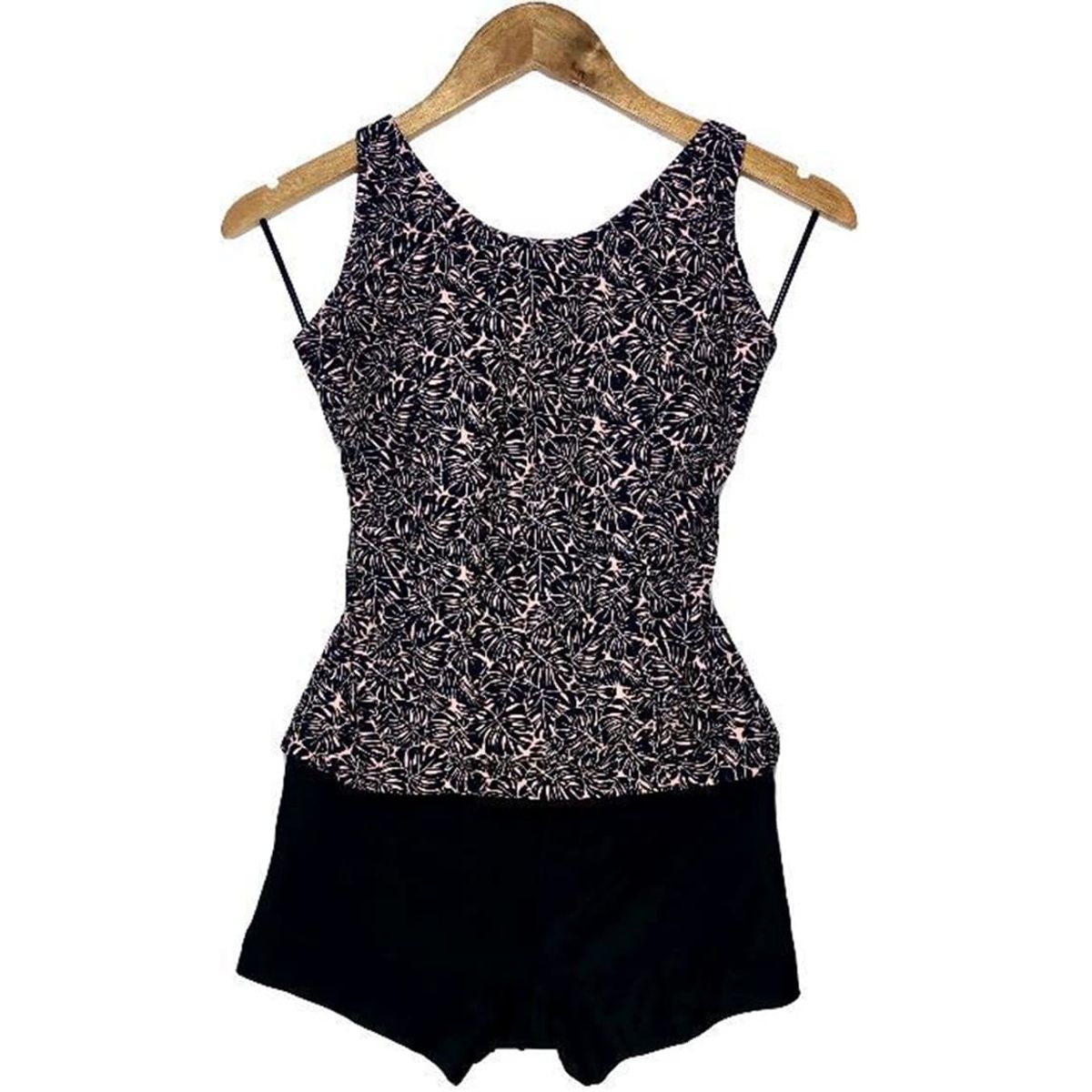 GENERICO - Shortkini Colores UV Con Copa Negro GL-50-XL