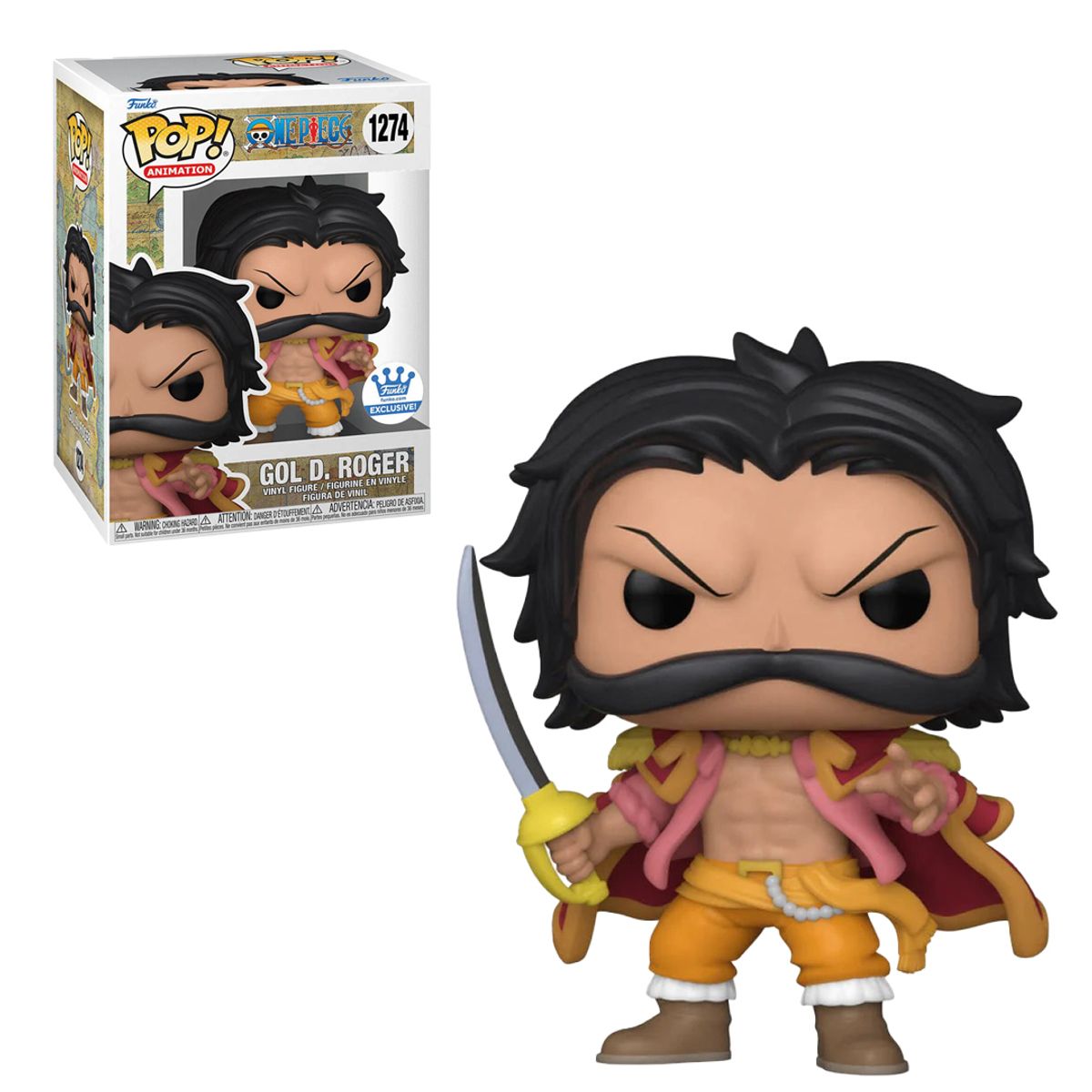 FUNKO - Funko Pop One Piece Gold D Roger FunkoShop Exclusivo